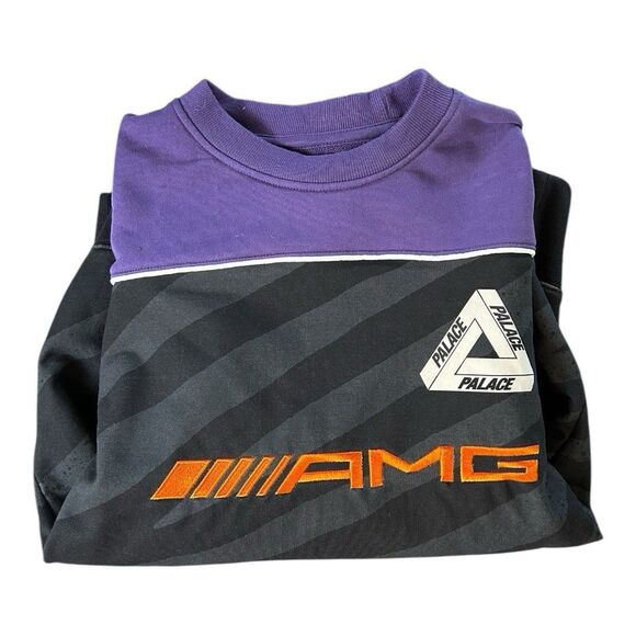 Palace x AMG Technical Crew Sweatshirt | Black | Small | SS21 | Mercedes Benz - Picture 10 of 10